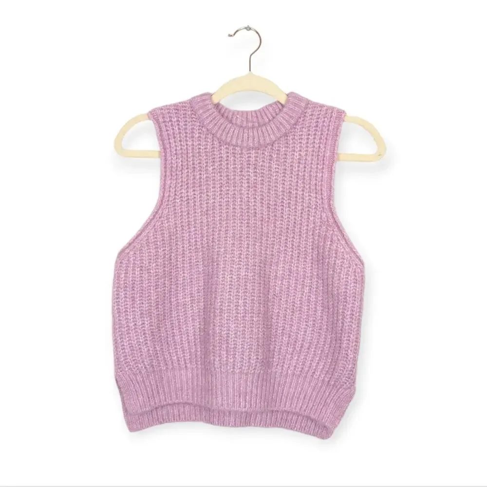 Universal Thread Pink Crew Neck Sweater Vest Size XS